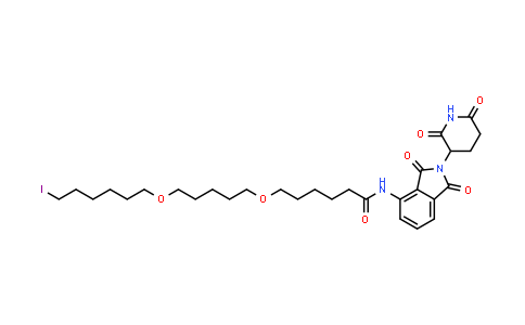 1835705-76-4 | N-[2-(2,6-dioxo-3-piperidyl)-1,3-dioxo-isoindolin-4-yl]-6-[5-(6-iodohexoxy)pentoxy]hexanamide