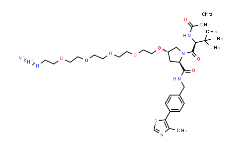 CAS No. 2767218-76-6, (2R,4S)-1-[(2S)-2-acetamido-3,3-dimethyl-butanoyl]-4-[2-[2-[2-[2-(2-azidoethoxy)ethoxy]ethoxy]ethoxy]ethoxy]-N-[[4-(4-methylthiazol-5-yl)phenyl]methyl]pyrrolidine-2-carboxamide