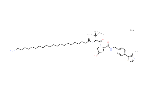 DY855491 | 2451248-00-1 | (2S,4R)-1-[(2S)-2-(21-aminohenicosanoylamino)-3,3-dimethyl-butanoyl]-4-hydroxy-N-[[4-(4-methylthiazol-5-yl)phenyl]methyl]pyrrolidine-2-carboxamide