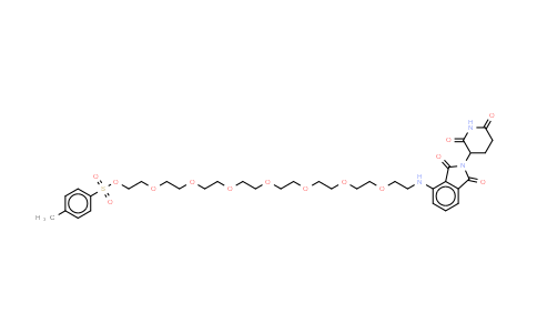 CAS No. 2488761-07-3, 2-[2-[2-[2-[2-[2-[2-[2-[[2-(2,6-dioxo-3-piperidyl)-1,3-dioxo-isoindolin-4-yl]amino]ethoxy]ethoxy]ethoxy]ethoxy]ethoxy]ethoxy]ethoxy]ethyl 4-methylbenzenesulfonate