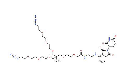 CAS No. 2719051-88-2, 2-[2-[3-[2-[2-(2-azidoethoxy)ethoxy]ethoxy]-2-[2-[2-(2-azidoethoxy)ethoxy]ethoxymethyl]-2-methyl-propoxy]ethoxy]-N-[2-[[2-(2,6-dioxo-3-piperidyl)-1,3-dioxo-isoindolin-4-yl]amino]ethyl]acetamide