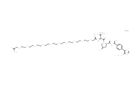 DY855605 | 2250056-18-7 | 2-[2-[2-[2-[2-[2-[2-[2-[2-[2-[2-[[(1S)-1-[(2S,4R)-4-hydroxy-2-[[(1S)-1-[4-(4-methylthiazol-5-yl)phenyl]ethyl]carbamoyl]pyrrolidine-1-carbonyl]-2,2-dimethyl-propyl]amino]-2-oxo-ethoxy]ethoxy]ethoxy]ethoxy]ethoxy]ethoxy]ethoxy]ethoxy]ethoxy]ethoxy]acetic acid