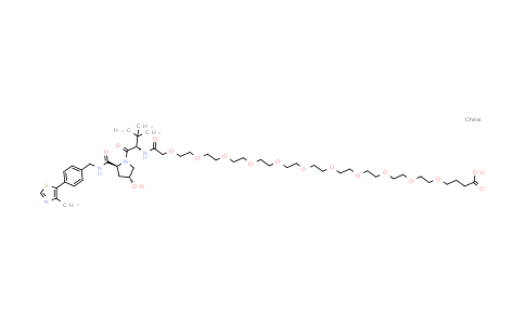 CAS No. 2428400-63-7, 4-[2-[2-[2-[2-[2-[2-[2-[2-[2-[2-[2-[[(1S)-1-[(2S,4R)-4-hydroxy-2-[[4-(4-methylthiazol-5-yl)phenyl]methylcarbamoyl]pyrrolidine-1-carbonyl]-2,2-dimethyl-propyl]amino]-2-oxo-ethoxy]ethoxy]ethoxy]ethoxy]ethoxy]ethoxy]ethoxy]ethoxy]ethoxy]ethoxy]ethoxy]butanoic acid