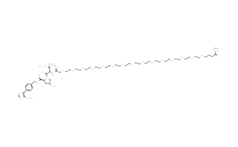 CAS No. 2428400-67-1, 4-[2-[2-[2-[2-[2-[2-[2-[2-[2-[2-[2-[2-[2-[2-[2-[[(1S)-1-[(2S,4R)-4-hydroxy-2-[[4-(4-methylthiazol-5-yl)phenyl]methylcarbamoyl]pyrrolidine-1-carbonyl]-2,2-dimethyl-propyl]amino]-2-oxo-ethoxy]ethoxy]ethoxy]ethoxy]ethoxy]ethoxy]ethoxy]ethoxy]ethoxy]ethoxy]ethoxy]ethoxy]ethoxy]ethoxy]ethoxy]butanoic acid