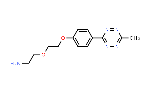 CAS No. 2353410-18-9, 2-{2-[4-(6-methyl-1,2,4,5-tetrazin-3-yl)phenoxy]ethoxy}ethan-1-amine