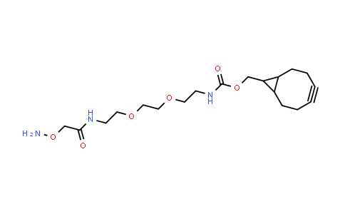 CAS No. 2253965-14-7, 9-bicyclo[6.1.0]non-4-ynylmethyl N-[2-[2-[2-[(2-aminooxyacetyl)amino]ethoxy]ethoxy]ethyl]carbamate