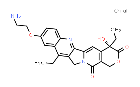 DY855636 | 769901-41-9 | (19S)-7-(2-aminoethoxy)-10,19-diethyl-19-hydroxy-17-oxa-3,13-diazapentacyclo[11.8.0.0²¹¹.0⁴⁹.0¹⁵²º]henicosa-1(21),2,4,6,8,10,15(20)-heptaene-14,18-dione
