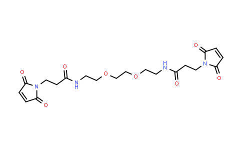 MC855639 | 854753-78-9 | Poly(oxy-1,2-ethanediyl),α-[2-[[3-(2,5-dihydro-2,5-dioxo-1H-pyrrol-1-yl)-1-oxopropyl]amino]ethyl]-ω-[2-[[3-(2,5-dihydro-2,5-dioxo-1H-pyrrol-1-yl)-1-oxopropyl]amino]ethoxy]-