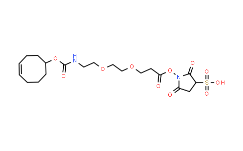 CAS No. 2353409-47-7, 1-[3-[2-[2-[[cyclooct-4-en-1-yl]oxycarbonylamino]ethoxy]ethoxy]propanoyloxy]-2,5-dioxo-pyrrolidine-3-sulfonic acid