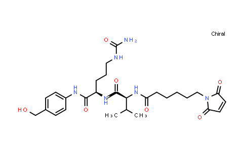 CAS No. 2226490-85-1, 6-(2,5-dioxopyrrol-1-yl)-N-[(1S)-1-[[(1R)-1-[[4-(hydroxymethyl)phenyl]carbamoyl]-4-ureido-butyl]carbamoyl]-2-methyl-propyl]hexanamide
