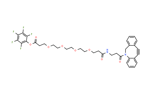 CAS No. 2182601-19-8, (2,3,4,5,6-pentafluorophenyl) 3-[2-[2-[2-[3-[[3-(2-azatricyclo[10.4.0.0⁴⁹]hexadeca-1(16),4,6,8,12,14-hexaen-10-yn-2-yl)-3-oxo-propyl]amino]-3-oxo-propoxy]ethoxy]ethoxy]ethoxy]propanoate