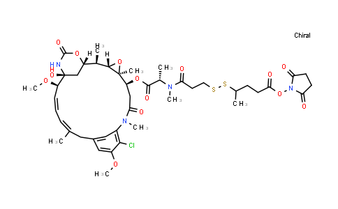 CAS No. 452072-20-7, 2,5-dioxopyrrolidin-1-yl 4-[(2-{[(2S)-1-{[(1S,2R,3S,5S,6S,16Z,18Z,20R,21S)-11-chloro-21-hydroxy-12,20-dimethoxy-2,5,9,16-tetramethyl-8,23-dioxo-4,24-dioxa-9,22-diazatetracyclo[19.3.1.1¹⁰,¹⁴.0³,⁵]hexacosa-10,12,14(26),16,18-pentaen-6-yl]oxy}-1-oxopropan-2-yl](methyl)carbamoyl}ethyl)disulfanyl]pentanoate