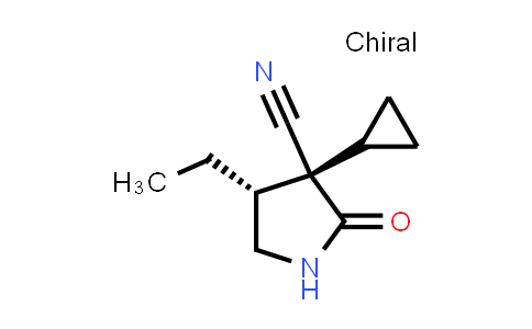 2891581-43-2 | (3R,4R)-3-cyclopropyl-4-ethyl-2-oxo-pyrrolidine-3-carbonitrile