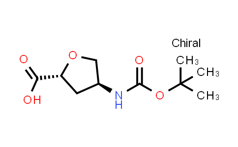 CAS No. 489446-83-5, (2R,4S)-4-{[(tert-butoxy)carbonyl]amino}oxolane-2-carboxylic acid