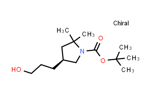 2374127-60-1 | tert-butyl (4S)-4-(3-hydroxypropyl)-2,2-dimethyl-pyrrolidine-1-carboxylate