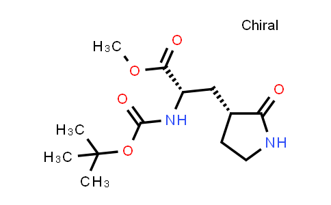 MC856108 | 2768833-99-2 | methyl (2S)-2-(tert-butoxycarbonylamino)-3-[(3R)-2-oxopyrrolidin-3-yl]propanoate
