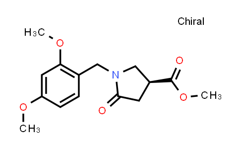 MC856117 | 1629681-82-8 | methyl (3S)-1-[(2,4-dimethoxyphenyl)methyl]-5-oxo-pyrrolidine-3-carboxylate
