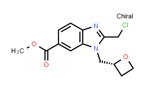 2436737-09-4 | methyl 2-(chloromethyl)-3-[[(2R)-oxetan-2-yl]methyl]benzimidazole-5-carboxylate