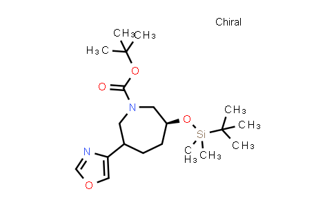 2940933-83-3 | tert-butyl (3S)-3-[tert-butyl(dimethyl)silyl]oxy-6-oxazol-4-yl-azepane-1-carboxylate