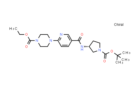 2227197-41-1 | 乙基 4-(5-{[(3R)-1-[(叔-丁氧基)羰基]吡咯烷-3-基]氨基羰基}吡啶-2-基)哌嗪-1-甲酸基酯