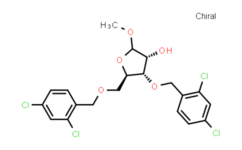 MC856206 | 636581-81-2 | (3R,4S,5R)-4-[(2,4-dichlorophenyl)methoxy]-5-[(2,4-dichlorophenyl)methoxymethyl]-2-methoxy-tetrahydrofuran-3-ol