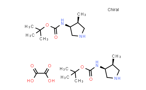 DY856208 | 2922439-41-4 | tert-butyl N-[(3S,4S)-4-methylpyrrolidin-3-yl]carbamate;hemi(oxalic acid)