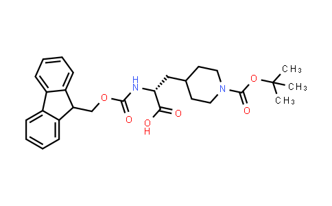 MC856209 | 313052-00-5 | (2R)-3-{1-[(tert-butoxy)carbonyl]piperidin-4-yl}-2-({[(9H-fluoren-9-yl)methoxy]carbonyl}amino)propanoic acid