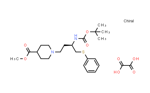 MC856212 | 2227199-29-1 | methyl 1-[(3R)-3-{[(tert-butoxy)carbonyl]amino}-4-(phenylsulfanyl)butyl]piperidine-4-carboxylate; oxalic acid