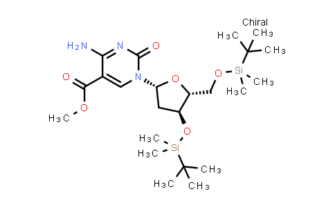 1361013-63-9 | methyl 4-amino-1-[(2R,4S,5R)-4-[tert-butyl(dimethyl)silyl]oxy-5-[[tert-butyl(dimethyl)silyl]oxymethyl]tetrahydrofuran-2-yl]-2-oxo-pyrimidine-5-carboxylate