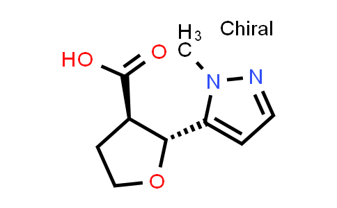 MC856481 | 1820574-77-3 | (2R,3R)-2-(1-methyl-1H-pyrazol-5-yl)oxolane-3-carboxylic acid