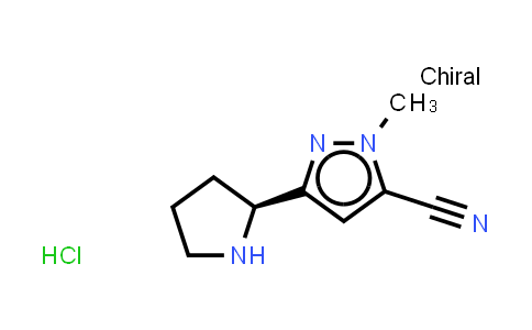 CAS No. 2646693-89-0, 2-methyl-5-[(2S)-pyrrolidin-2-yl]pyrazole-3-carbonitrile;hydrochloride