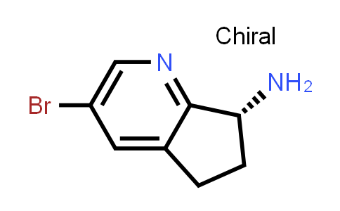 CAS No. 1336012-70-4, (7R)-3-bromo-6,7-dihydro-5H-cyclopenta[b]pyridin-7-amine