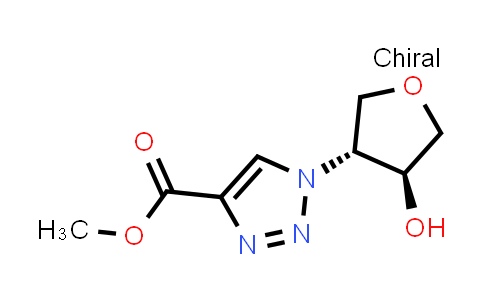 CAS No. 1820570-16-8, methyl 1-[(3R,4S)-4-hydroxyoxolan-3-yl]-1H-1,2,3-triazole-4-carboxylate