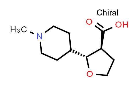 CAS No. 1820580-90-2, (2R,3S)-2-(1-methylpiperidin-4-yl)oxolane-3-carboxylic acid