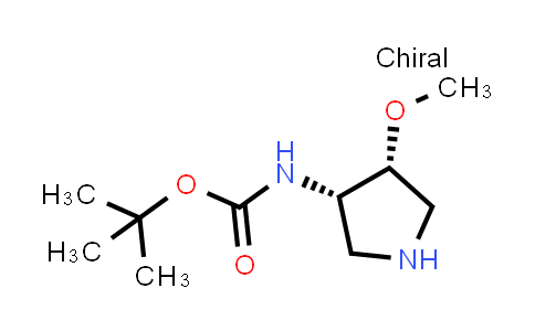 CAS No. 1931911-57-7, tert-butyl N-[(3S,4R)-4-methoxypyrrolidin-3-yl]carbamate