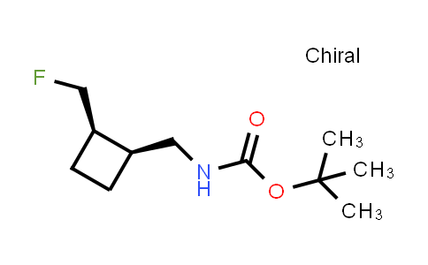 CAS No. 2920239-79-6, tert-butyl N-[[(1S,2R)-2-(fluoromethyl)cyclobutyl]methyl]carbamate