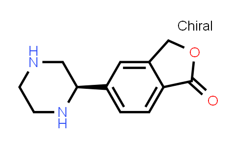 CAS No. 1213425-53-6, 5-[(2R)-piperazin-2-yl]-3H-isobenzofuran-1-one