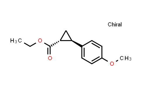 DY856624 | 207279-34-3 | Cyclopropanecarboxylic acid, 2-(4-methoxyphenyl)-, ethyl ester, (1R,2R)-ethyl (1R,2R)-2-(4-methoxyphenyl)cyclopropane-1-carboxylate