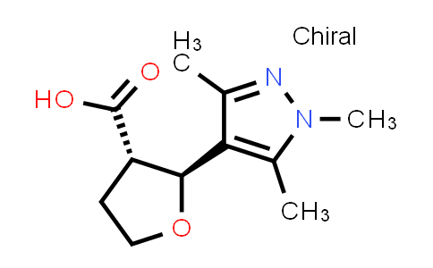 DY856636 | 1808323-72-9 | (2S,3S)-2-(1,3,5-trimethyl-1H-pyrazol-4-yl)oxolane-3-carboxylic acid