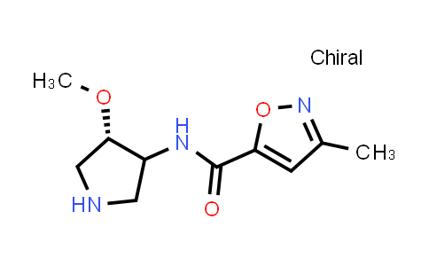 CAS No. 1217988-01-6, N-[(4S)-4-methoxypyrrolidin-3-yl]-3-methyl-1,2-oxazole-5-carboxamide