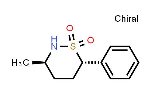 CAS No. 2306254-16-8, (3R,6S)-3-methyl-6-phenyl-1λ⁶,2-thiazinane-1,1-dione