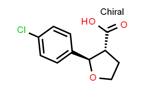 CAS No. 1820580-87-7, (2R,3R)-2-(4-chlorophenyl)oxolane-3-carboxylic acid
