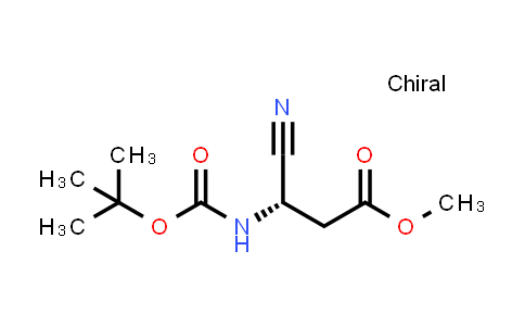 2703745-95-1 | methyl (3S)-3-{[(tert-butoxy)carbonyl]amino}-3-cyanopropanoate