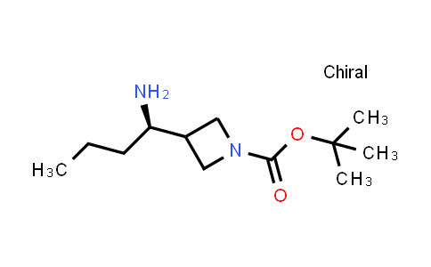 CAS No. 2920206-29-5, tert-butyl 3-[(1R)-1-aminobutyl]azetidine-1-carboxylate