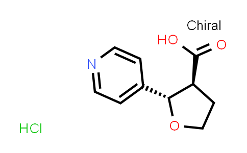 CAS No. 1807916-72-8, (2S,3S)-2-(pyridin-4-yl)oxolane-3-carboxylic acid hydrochloride