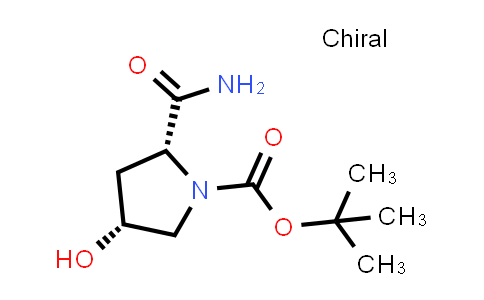 CAS No. 848488-71-1, tert-butyl (2R,4R)-2-carbamoyl-4-hydroxypyrrolidine-1-carboxylate