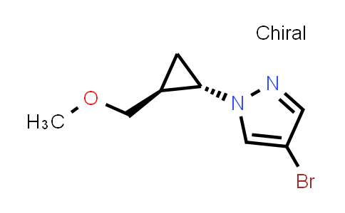 CAS No. 2566778-42-3, 4-bromo-1-[(1S,2S)-2-(methoxymethyl)cyclopropyl]pyrazole