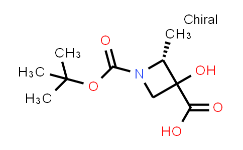 CAS No. 2920319-63-5, (2R)-1-tert-butoxycarbonyl-3-hydroxy-2-methyl-azetidine-3-carboxylic acid