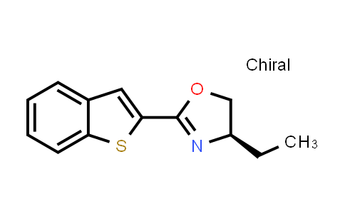 CAS No. 2828438-81-7, (4R)-2-(1-benzothiophen-2-yl)-4-ethyl-4,5-dihydro-1,3-oxazole