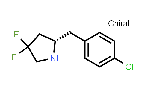 CAS No. 2585658-23-5, (2S)-2-[(4-chlorophenyl)methyl]-4,4-difluoro-pyrrolidine